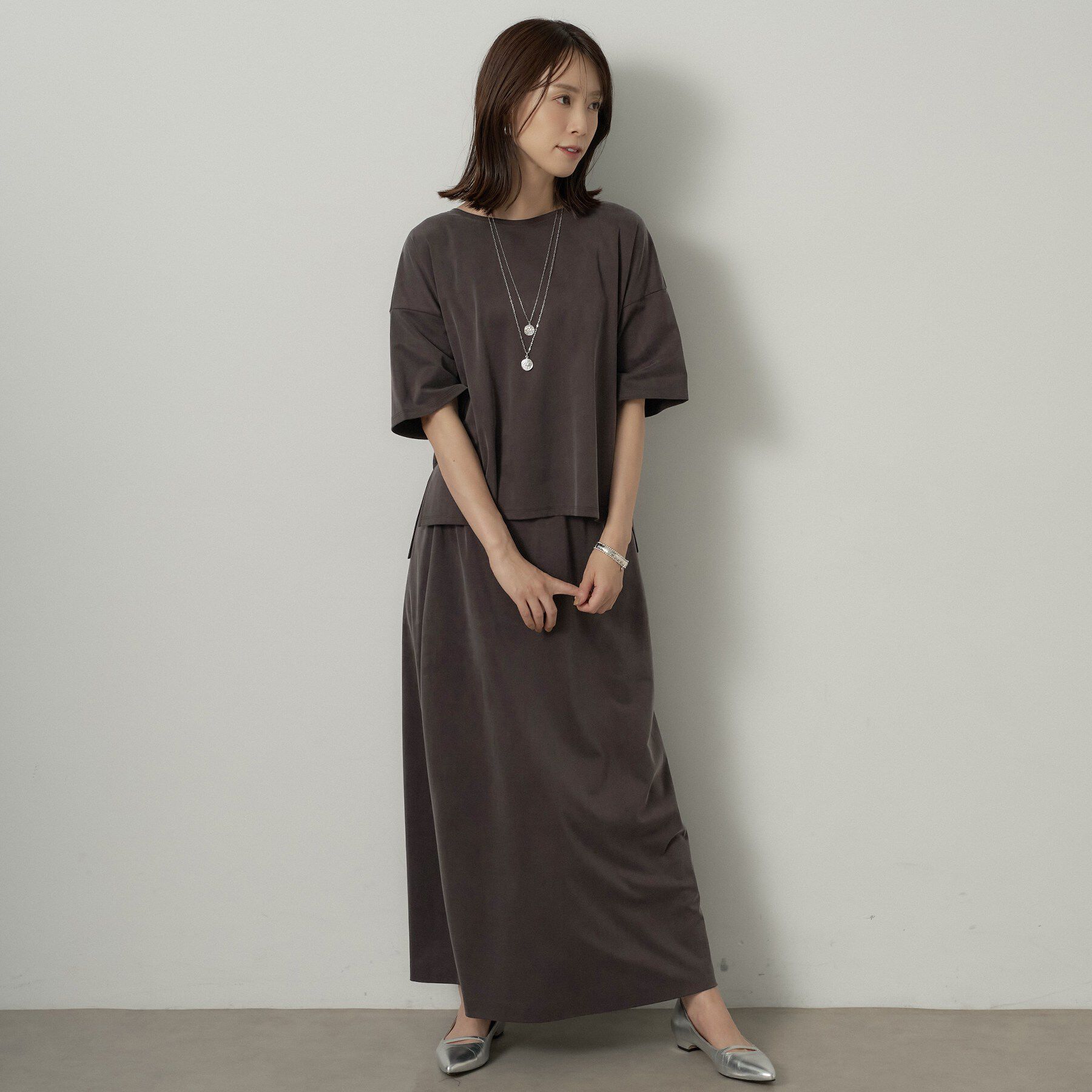 UNTITLED「【セットアップ可/接触冷感】ヴィンテージライクプルオーバー」|Tシャツ・カットソー|
