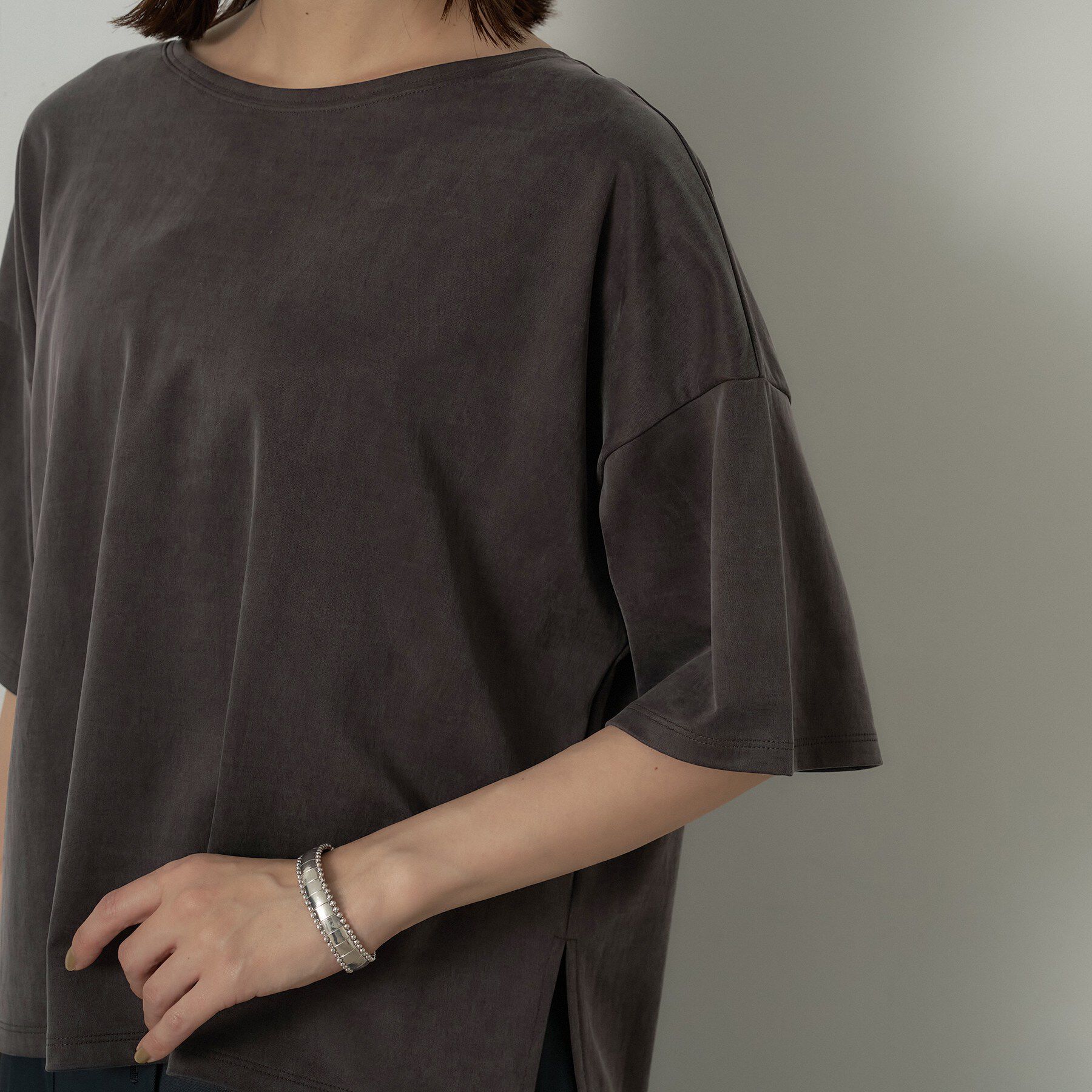 UNTITLED「【セットアップ可/接触冷感】ヴィンテージライクプルオーバー」|Tシャツ・カットソー|