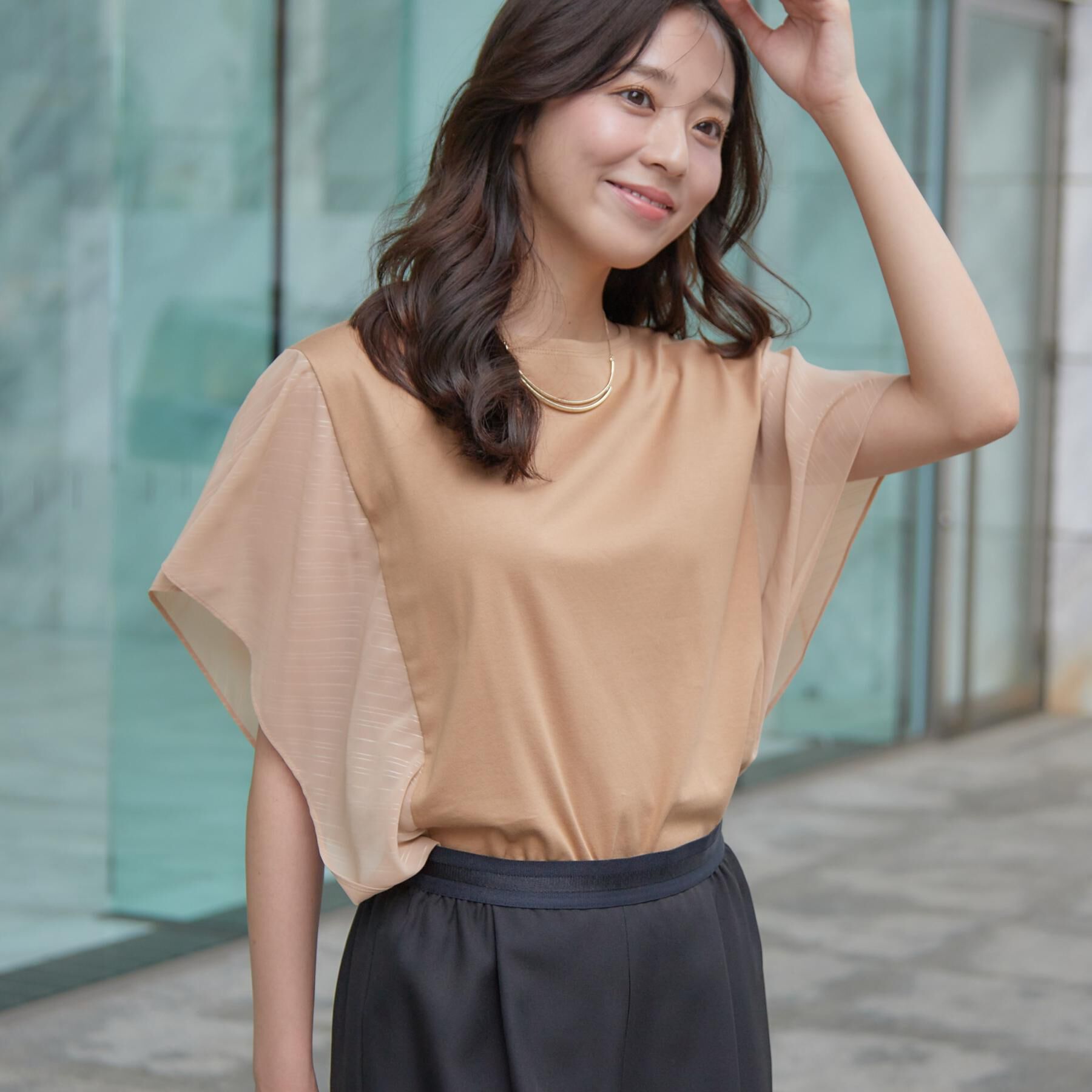 COUP DE CHANCE「【手洗い可／日本製】フレンチシアーカットソー」|Tシャツ・カットソー|