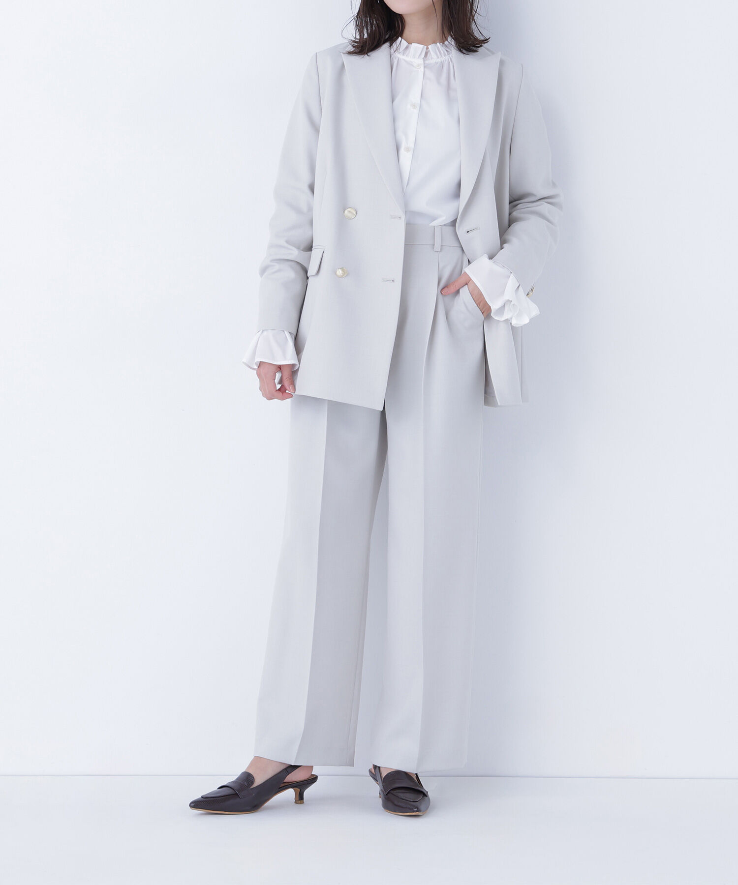  「ダブルブレスト  SETUP パンツ」|その他|