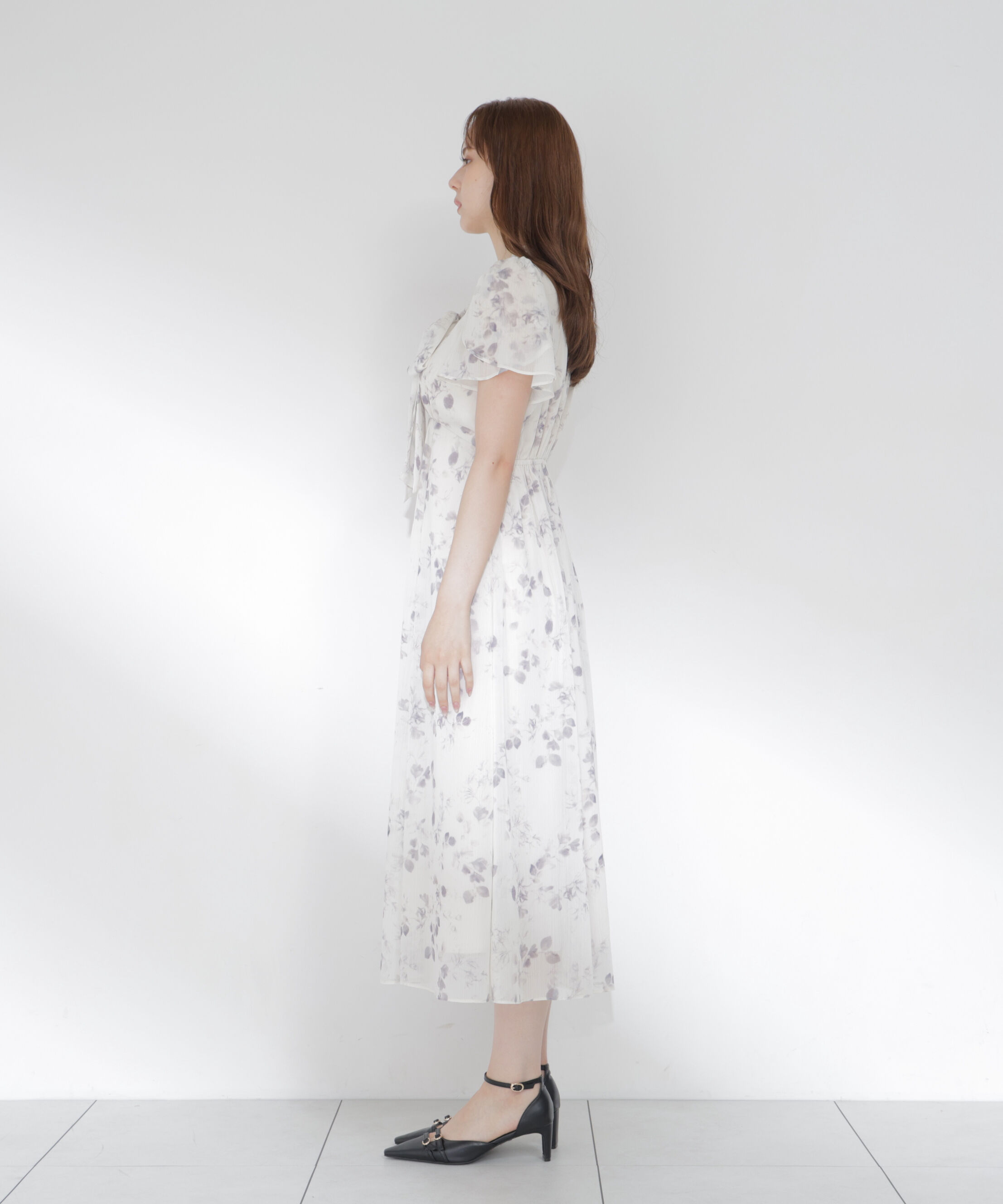 PROPORTION BODY DRESSING「フラワープリントボウタイワンピース」|ワンピース|