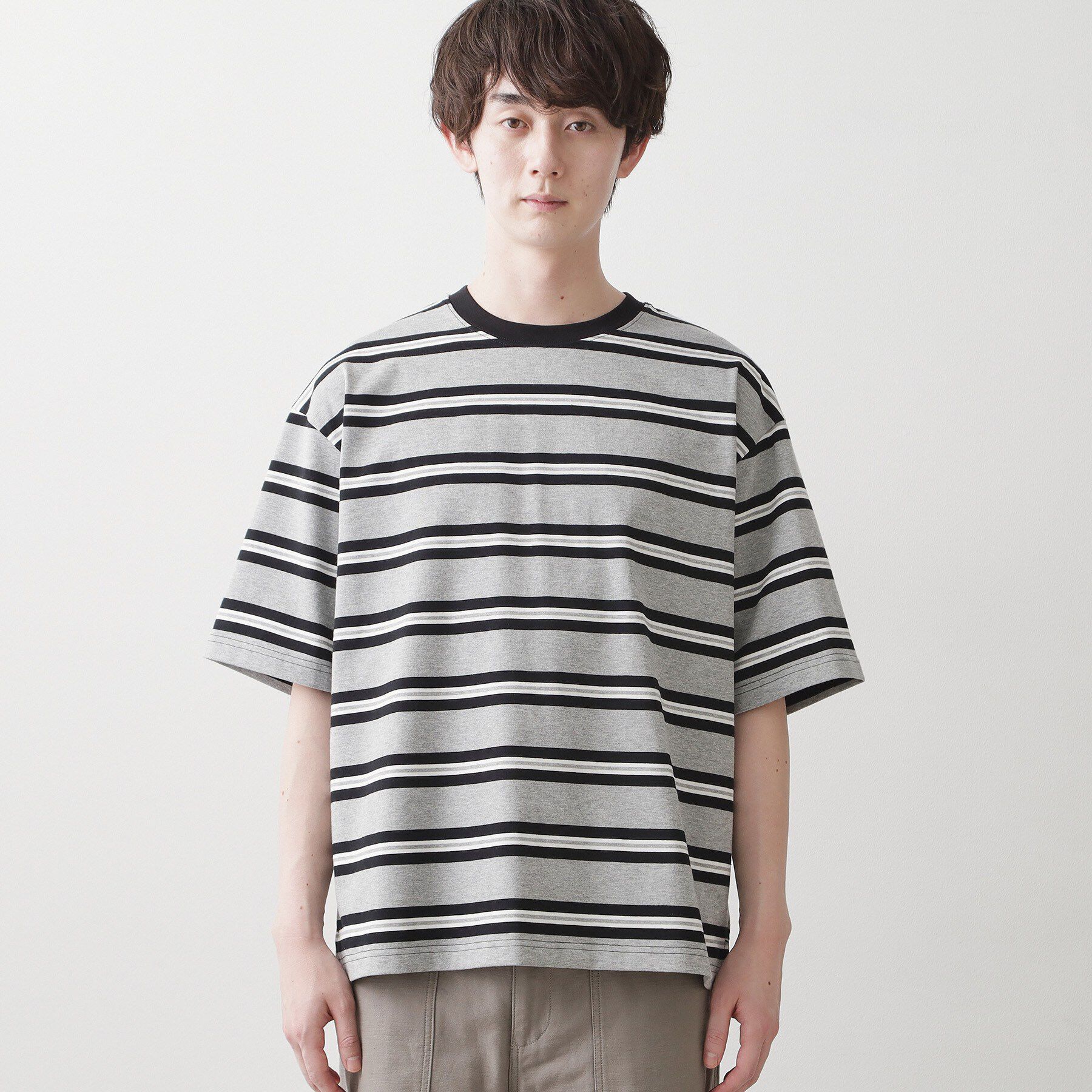 Dessin「【洗える】ボーダークルーカットソー」|Tシャツ・カットソー|