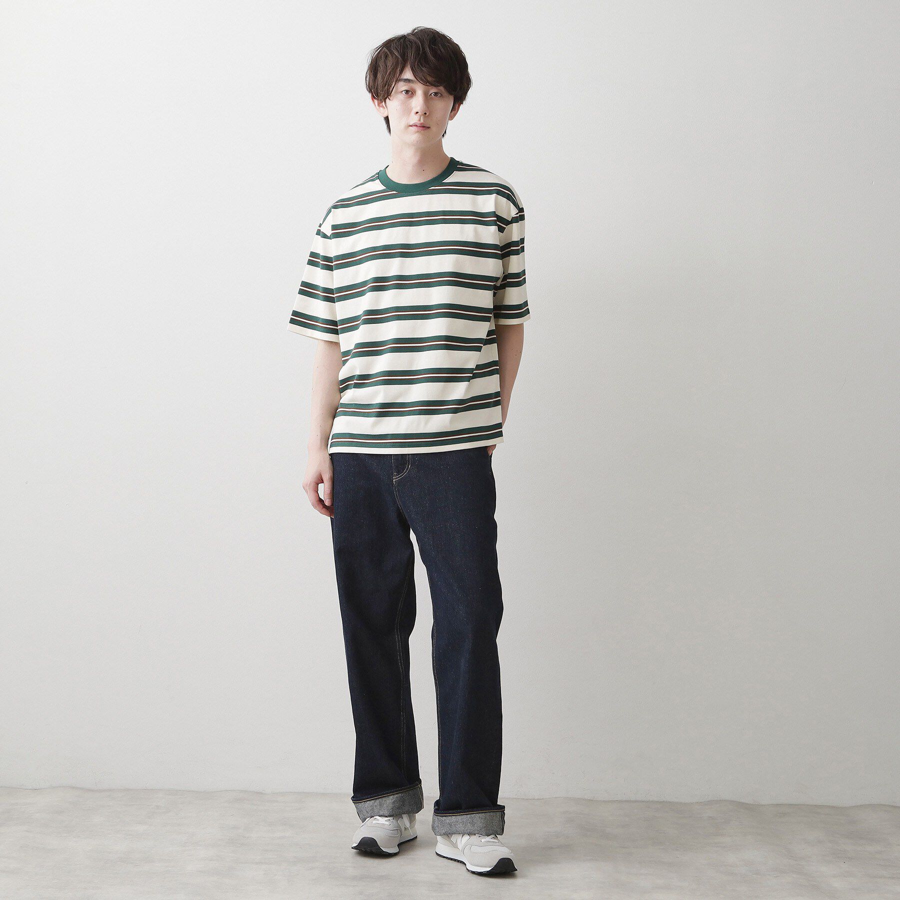 Dessin「【洗える】ボーダークルーカットソー」|Tシャツ・カットソー|