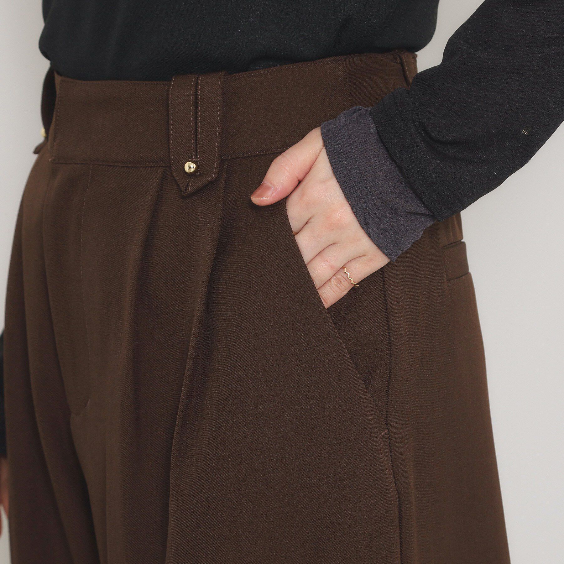ITS&rsquo;DEMO「ロールアップ2タックワイドパンツ」|その他|