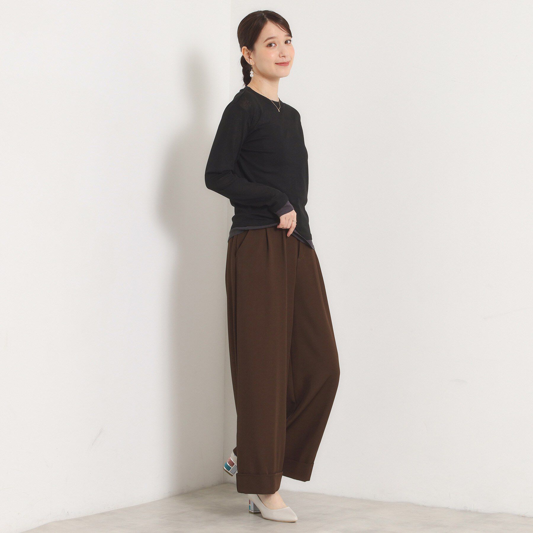 ITS&rsquo;DEMO「ロールアップ2タックワイドパンツ」|その他|