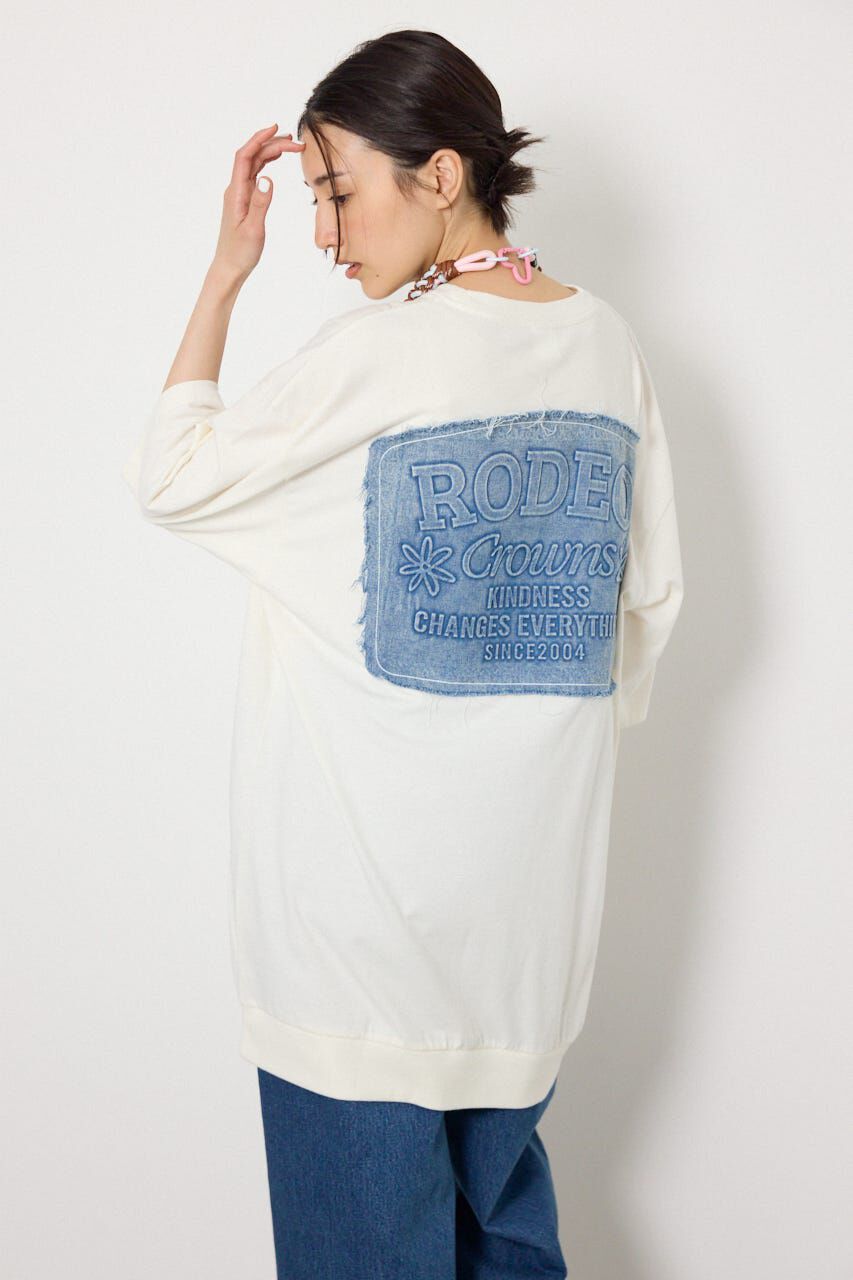 RODEO CROWNS「エンボスデニムロゴワンピース」|ワンピース|