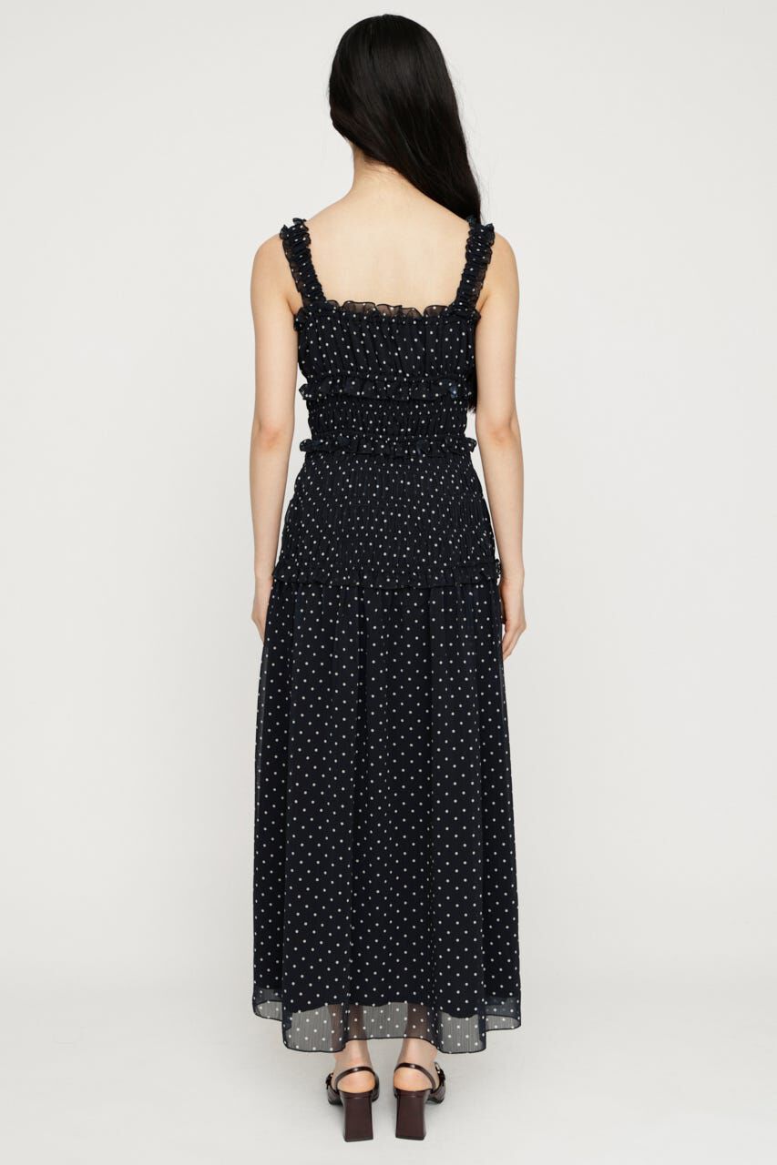 SLY「SHIRRING FRILL ドレス」|ワンピース|