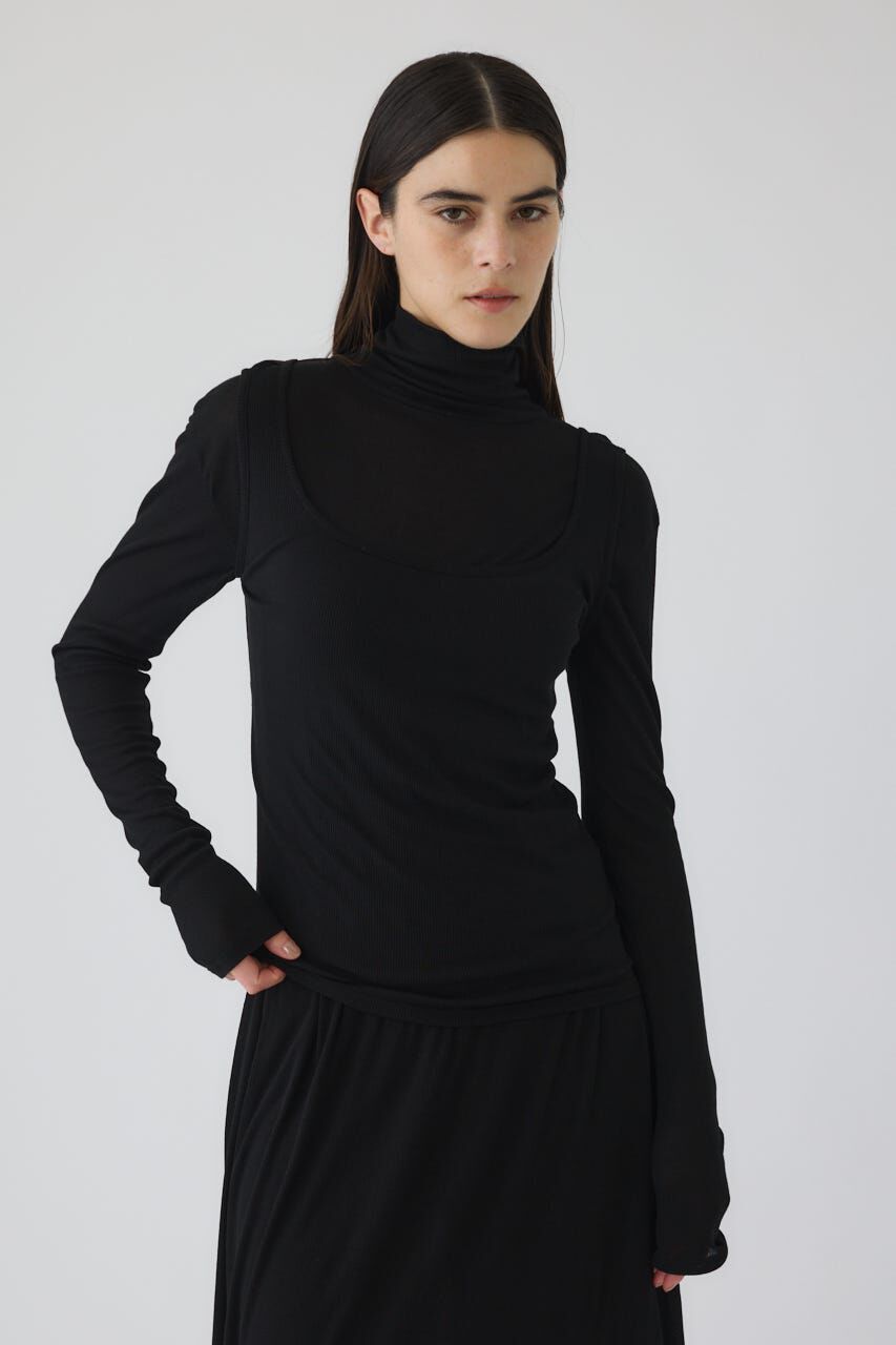 RIM.ARK 「Fluffy touch jersey set tops」|Tシャツ・カットソー|BLK