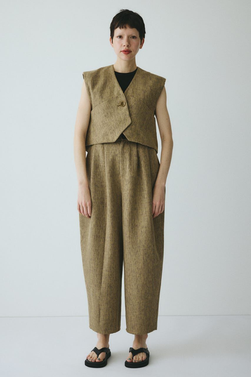 HeRIN.CYE「Tweed butcher tuck pants」|その他|BEG