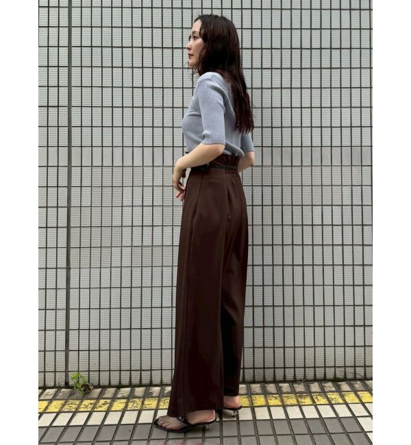 LAGUNAMOON「バイカラーベルトパンツ」|その他|