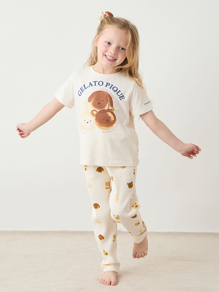 GELATO PIQUE KIDS & BABY「【KIDS】アニマルブレッドワンポイントTシャツ」|ルームウェア|