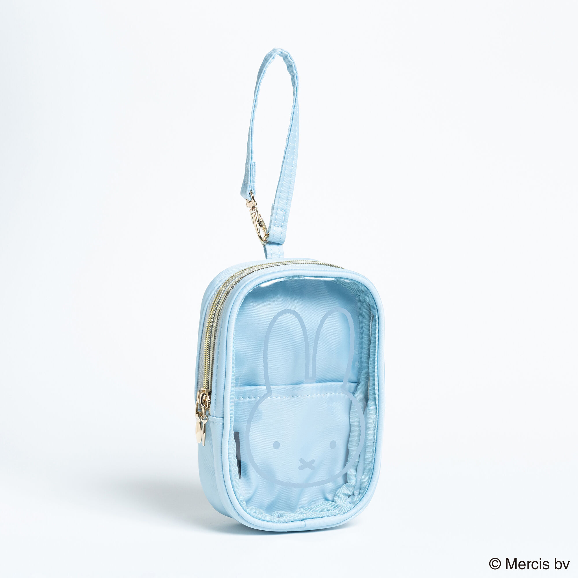  「MIFFY CLEARストラップ付きスクエアポーチ」|ポーチ|BLU