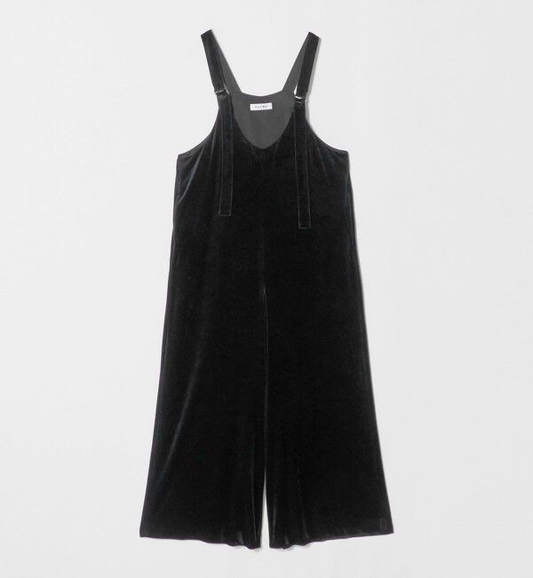 UNITED ARROWS「＜SACRA＞ベロア オールインワン パンツ」|オールインワン|BLACK