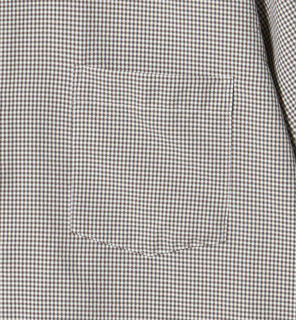 UNITED ARROWS green label relaxing「ポリエステル ラッカン ギンガムチェック スタンダード スナップ ボタンダウン 半袖 シャツ -ストレッチ・」|シャツ・ブラウス|