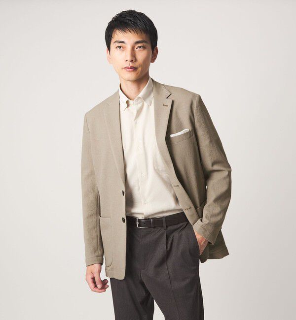 UNITED ARROWS green label relaxing「A+ air Pメッシュ L/STD 2P ジャケット -ウォッシャブル・ストレッチ・通気性-」|テーラードジャケット|