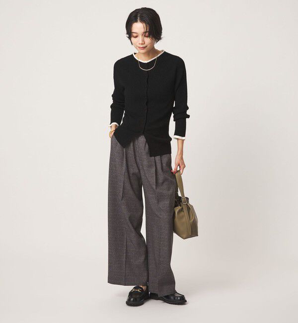UNITED ARROWS green label relaxing「ハイショク リブ ニット カーディガン」|カーディガン|