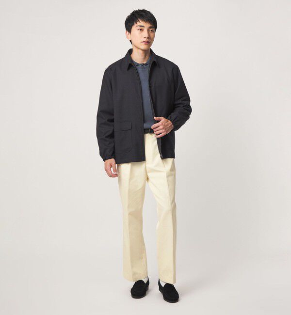 UNITED ARROWS green label relaxing「コットンレーヨン チノ タンブラー 2プリーツ スラックス ドレスチノ チノパンツ」|チノ|