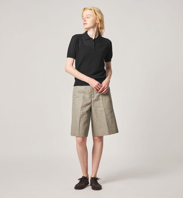 STEVEN ALAN「＜Steven Alan＞スクエア ジャガード ポロニット」|ニット・セーター|
