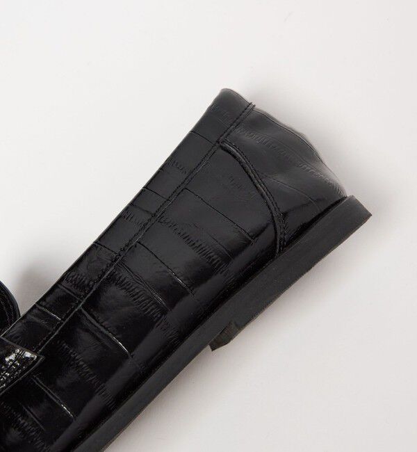 BEAUTY&YOUTH UNITED ARROWS「レザーライク エンボス ギャザー ローファー」|ローファー|