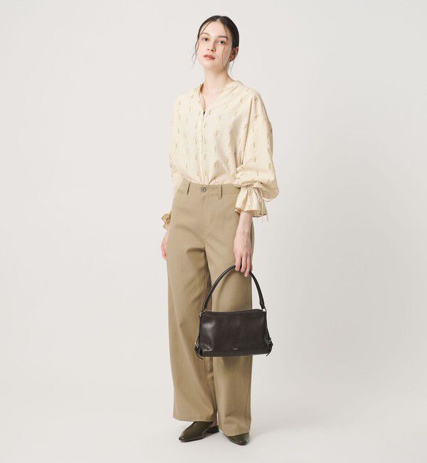 BEAUTY&YOUTH UNITED ARROWS「コットン ジャガード ペザントシャツ ウォッシャブル」|シャツ・ブラウス|