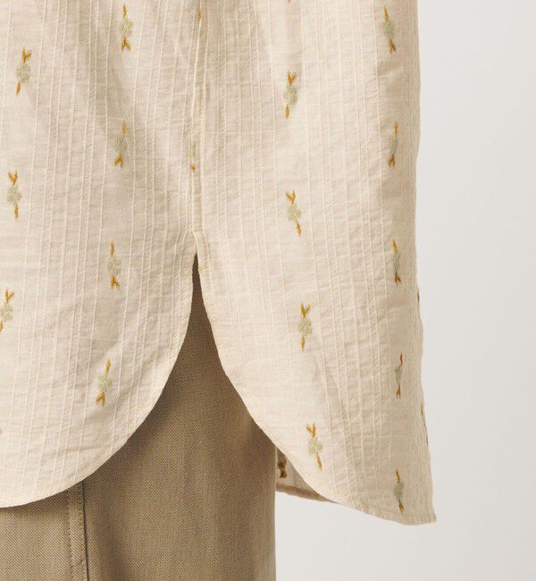 BEAUTY&YOUTH UNITED ARROWS「コットン ジャガード ペザントシャツ ウォッシャブル」|シャツ・ブラウス|