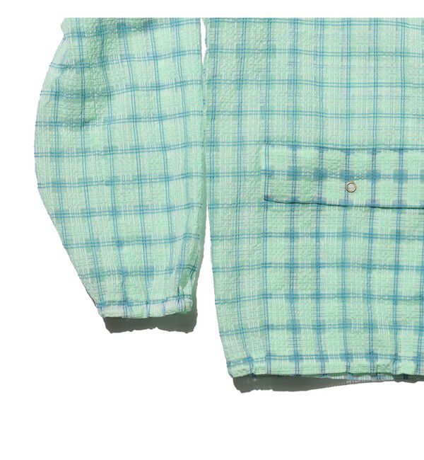 BEAMS PLUS「Swing Jacket Hoodie Nylon Airy Plaid」|ブルゾン・スタジャン|