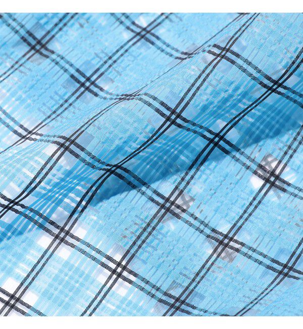 BEAMS PLUS「Swing Jacket Hoodie Nylon Airy Plaid」|ブルゾン・スタジャン|