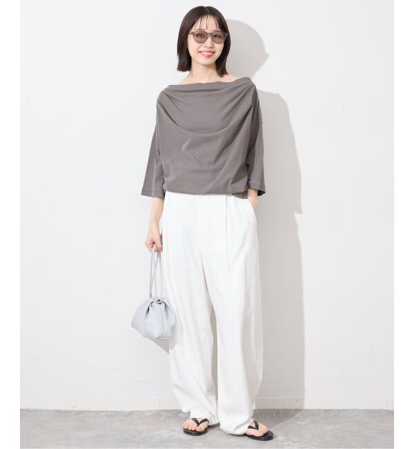 SLOBE IENA「ニュアンスネックBIG TEE」|Tシャツ・カットソー|
