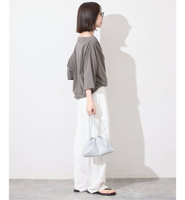 SLOBE IENA「ニュアンスネックBIG TEE」|Tシャツ・カットソー|