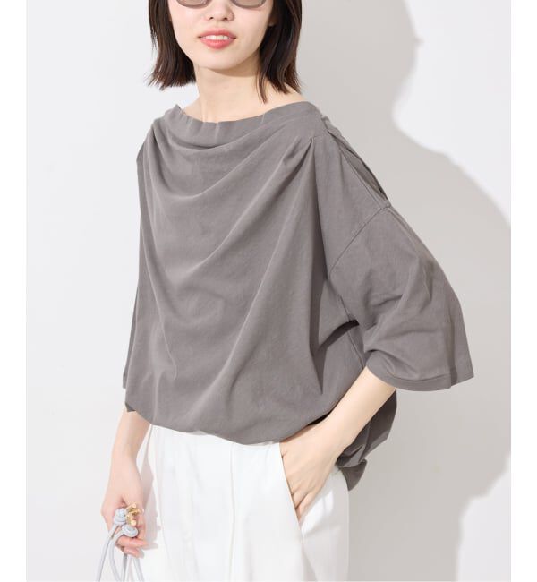 SLOBE IENA「ニュアンスネックBIG TEE」|Tシャツ・カットソー|