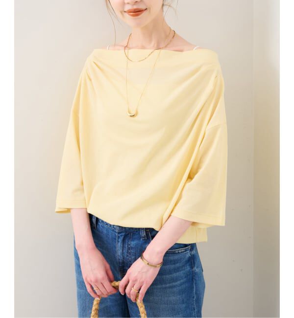 SLOBE IENA「ニュアンスネックBIG TEE」|Tシャツ・カットソー|