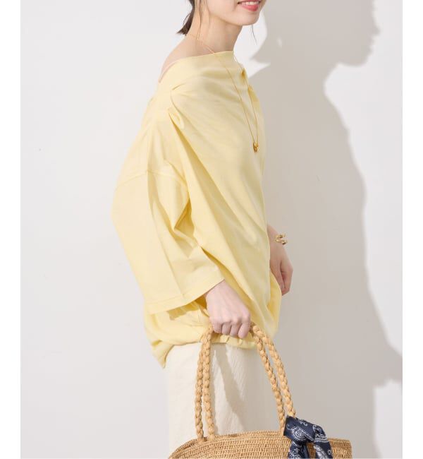 SLOBE IENA「ニュアンスネックBIG TEE」|Tシャツ・カットソー|