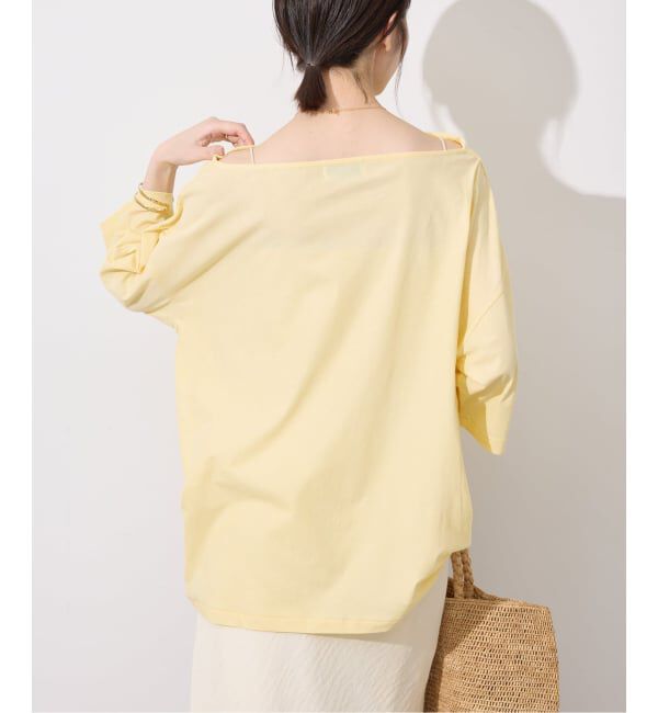 SLOBE IENA「ニュアンスネックBIG TEE」|Tシャツ・カットソー|
