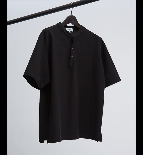 ABAHOUSE「【接触冷感】Vネック スキッパーTシャツ/ヘンリーネック/COVEROSS(R)」|Tシャツ・カットソー|