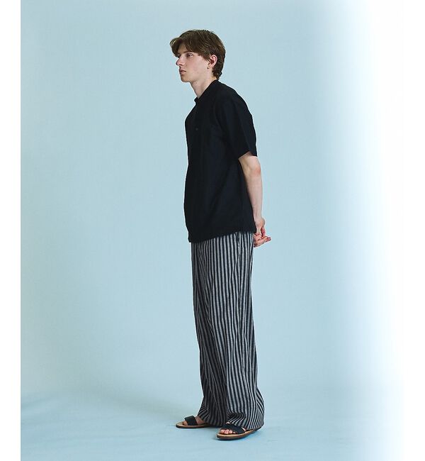 ABAHOUSE「【接触冷感】Vネック スキッパーTシャツ/ヘンリーネック/COVEROSS(R)」|Tシャツ・カットソー|