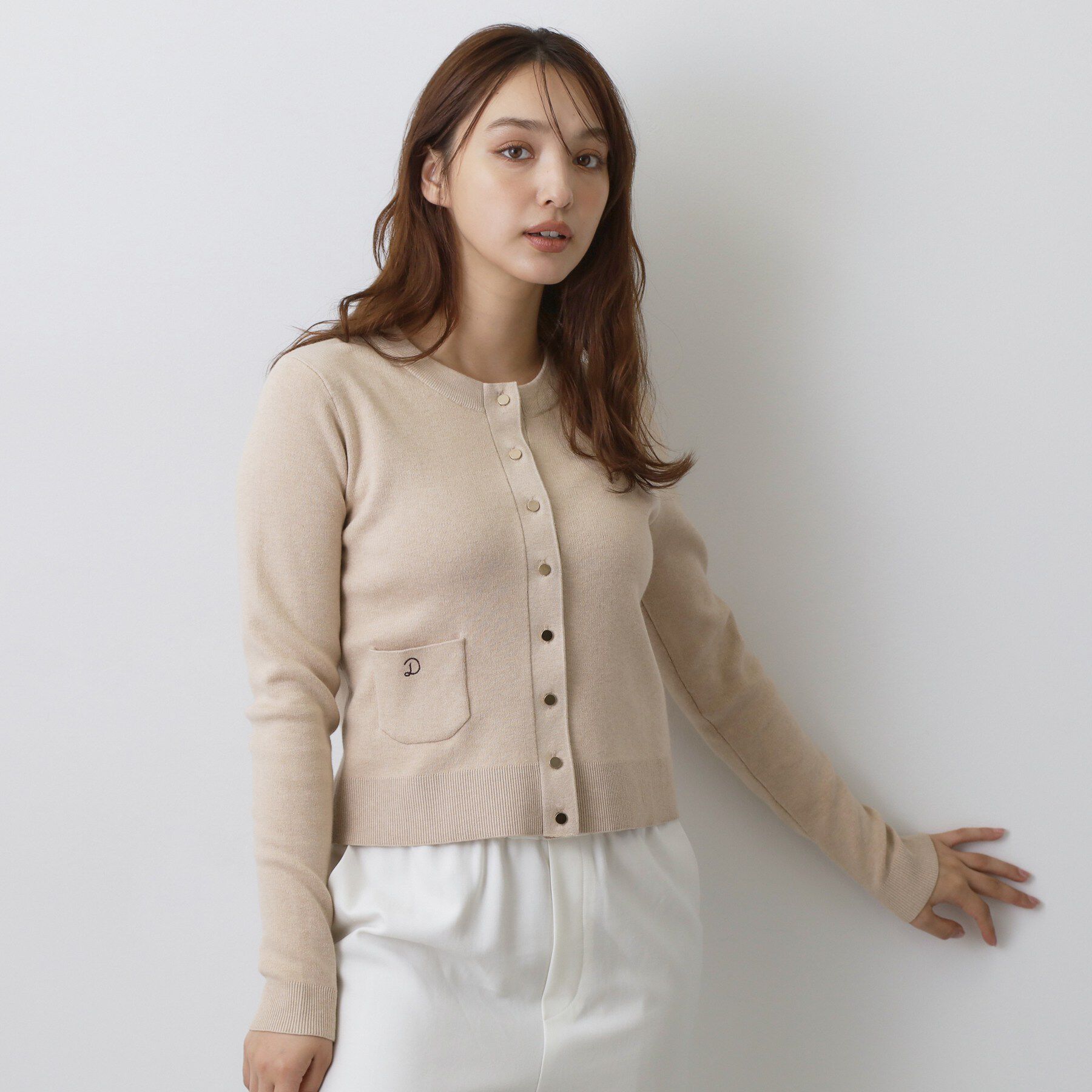DRESSTERIOR「ウォッシャブルコットンカシミヤ混カーディガン」|カーディガン|