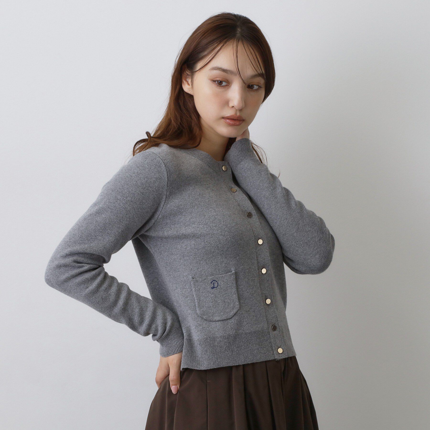 DRESSTERIOR「ウォッシャブルコットンカシミヤ混カーディガン」|カーディガン|