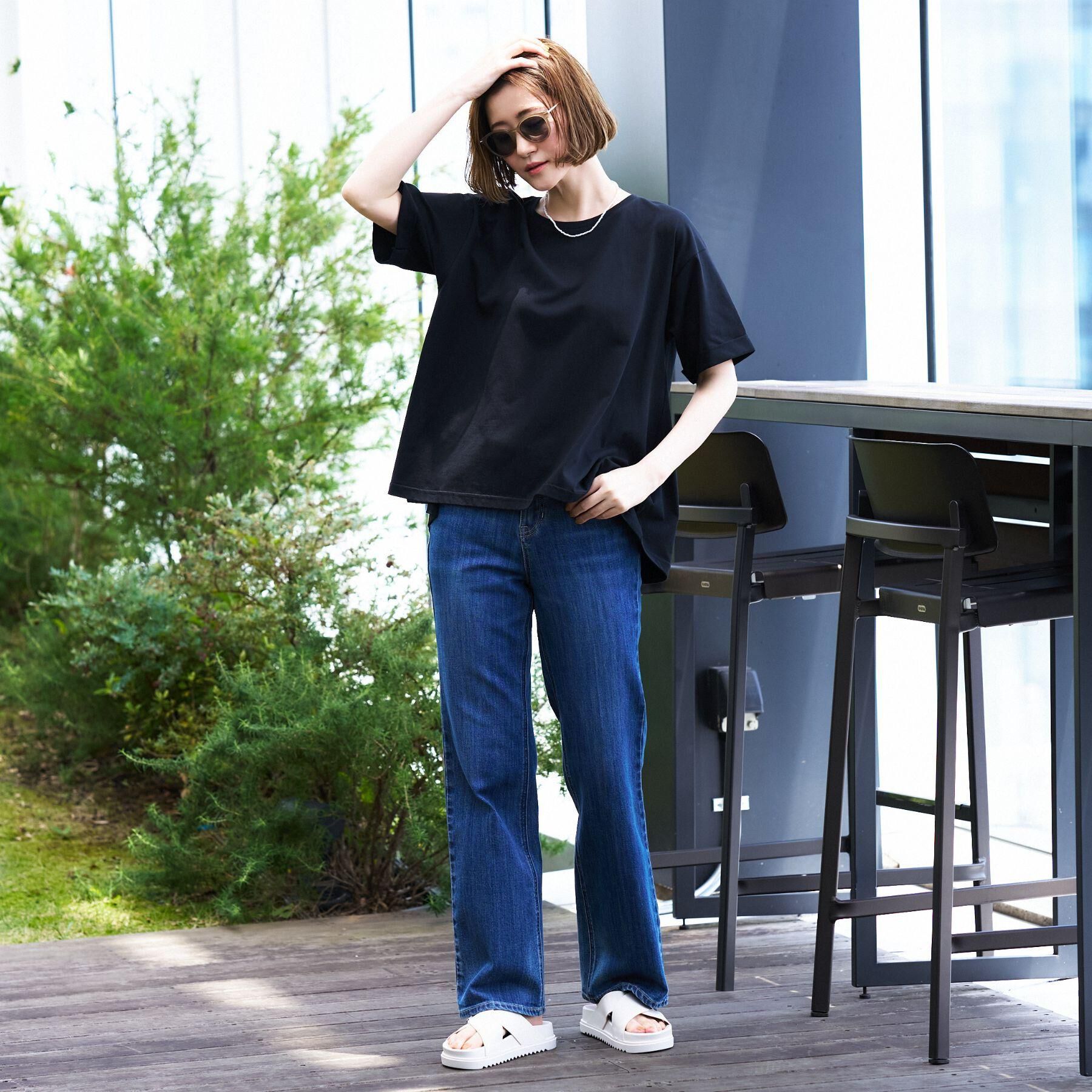 grove「【遮熱／吸水速乾／接触冷感／UVカット】フレアシルエットTシャツ」|Tシャツ・カットソー|