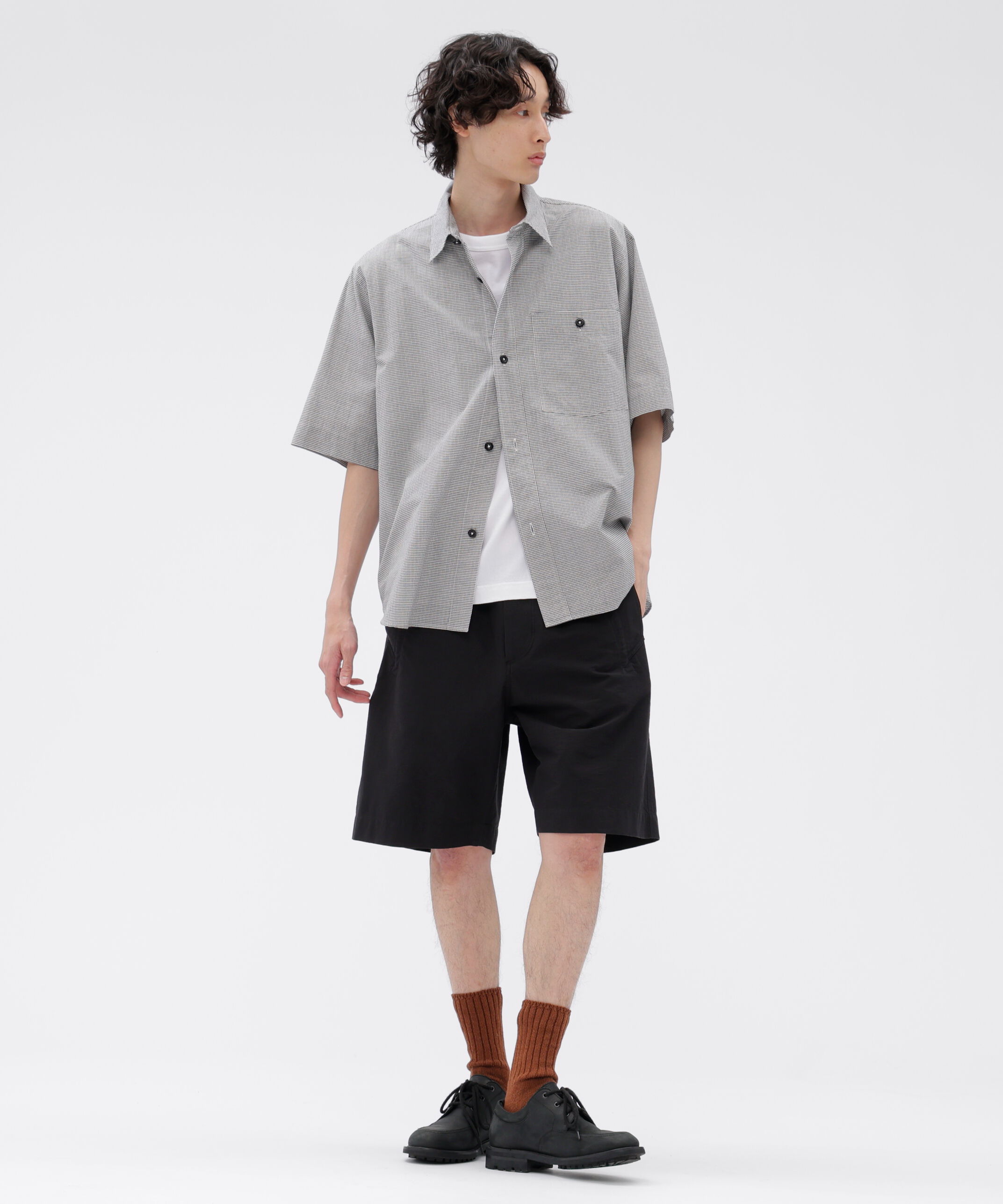 MHL.「TINY GINGHAM COTTON SHIRT」|シャツ・ブラウス|