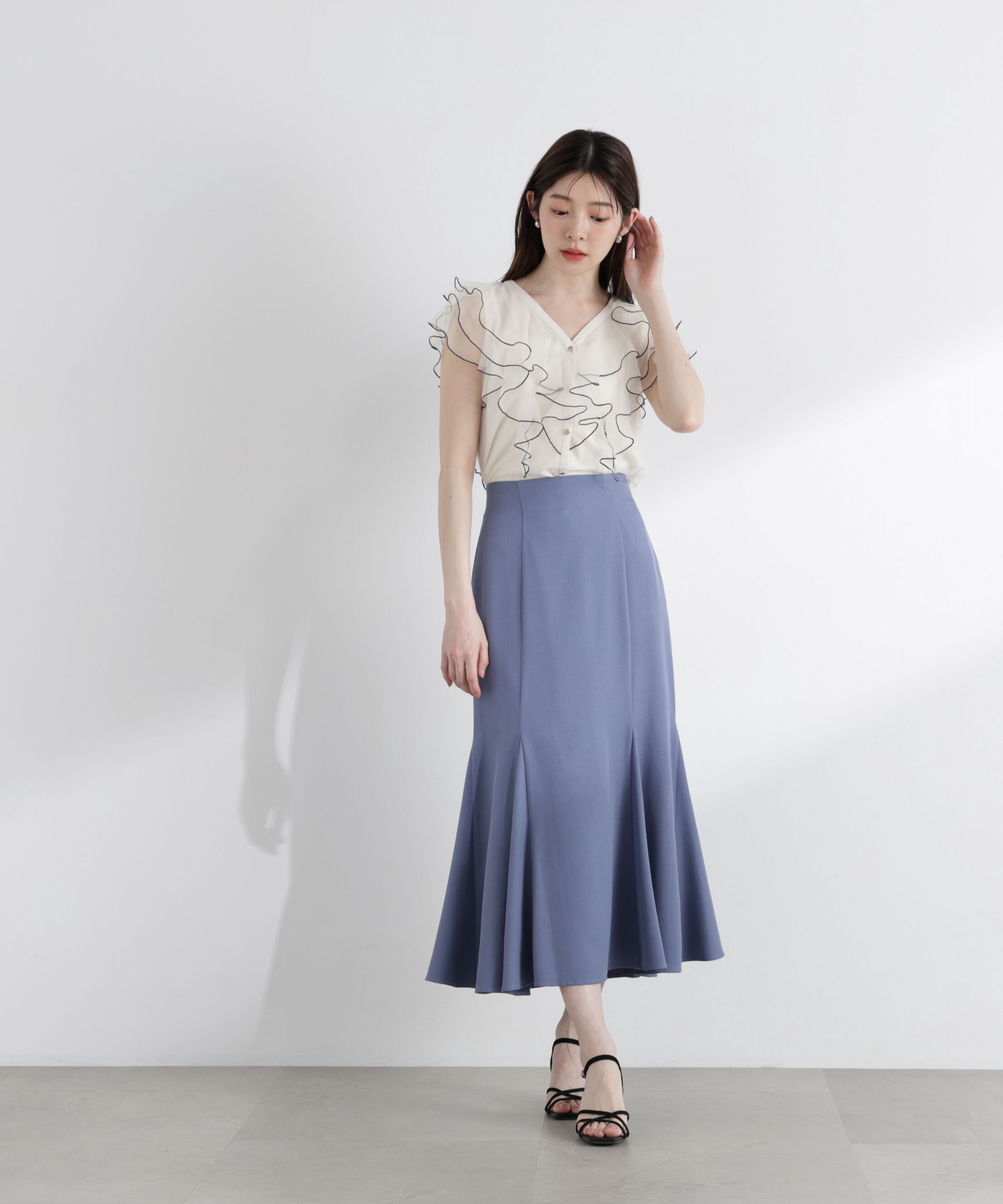 PROPORTION BODY DRESSING「＜ウォッシャブル＞ハイウエストマーメイドスカート　26SS」|スカート|