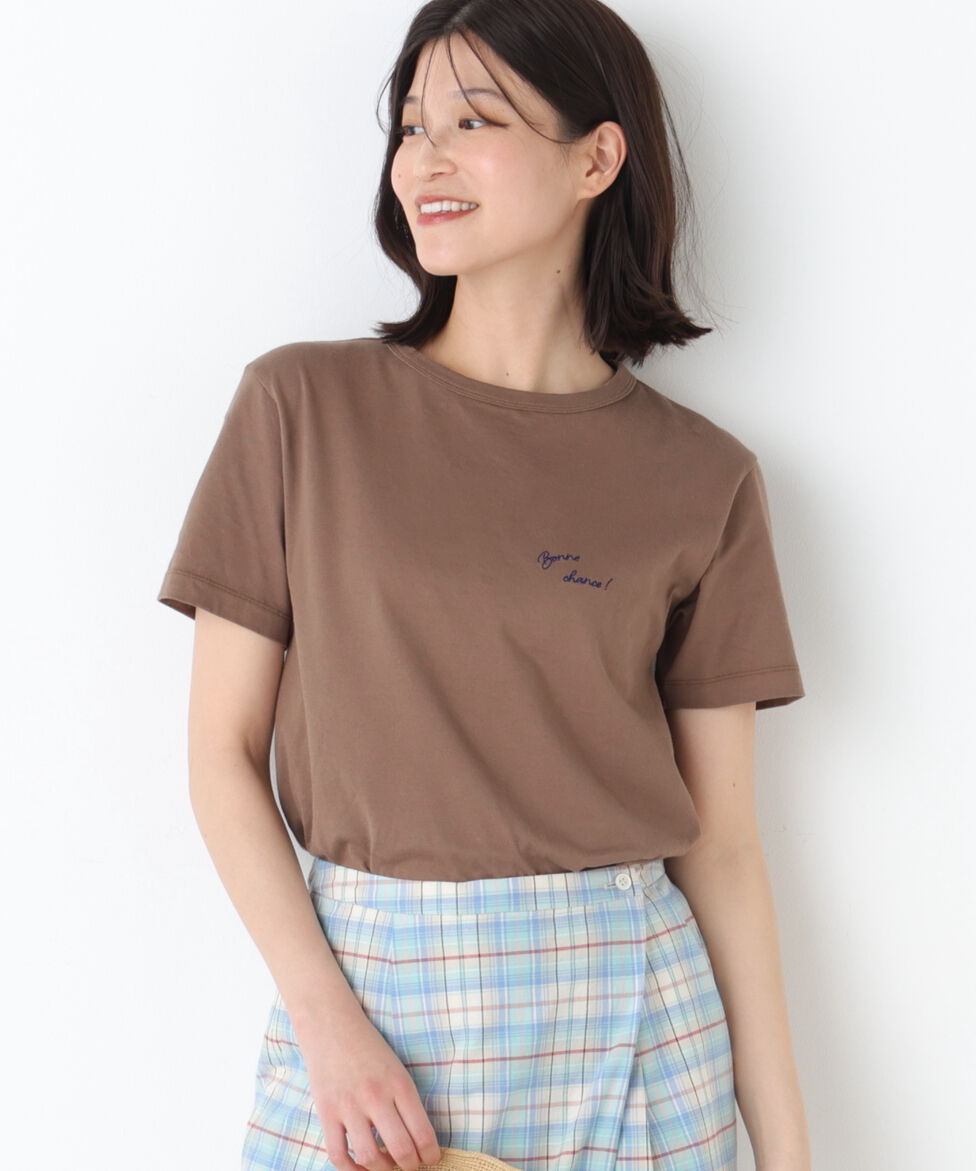  「◆Ｂｏｎｎｅ　ｃｈａｎｃｅ　刺繍ロゴＴシャツ」|Tシャツ・カットソー|