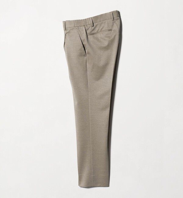 UNITED ARROWS「ジャージー スリムテーパード サイドシャーリング 1プリーツ スラックス」|スラックス|