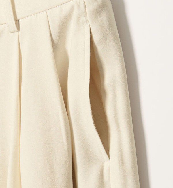 conte「＜conte＞スエードライク タックワイドパンツ WHITE」|その他|