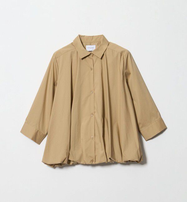 UNITED ARROWS「８分袖 バルーン シャツ」|シャツ・ブラウス|BEIGE