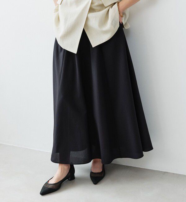 UNITED ARROWS green label relaxing「［size SHORT/TALLあり］ドライクロス フレアスカート マシンウォッシャブル  通気性」|フレア|