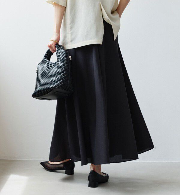 UNITED ARROWS green label relaxing「［size SHORT/TALLあり］ドライクロス フレアスカート マシンウォッシャブル  通気性」|フレア|