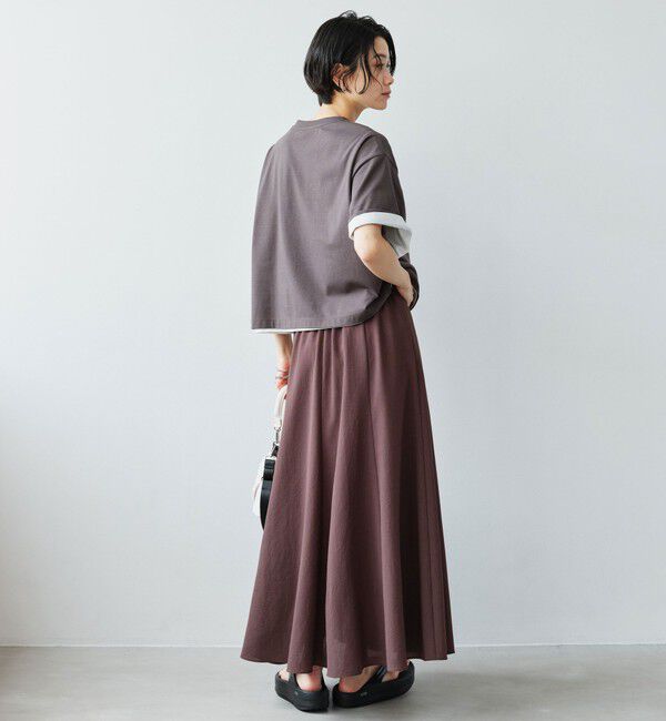 UNITED ARROWS green label relaxing「［size SHORT/TALLあり］ドライクロス フレアスカート マシンウォッシャブル  通気性」|フレア|