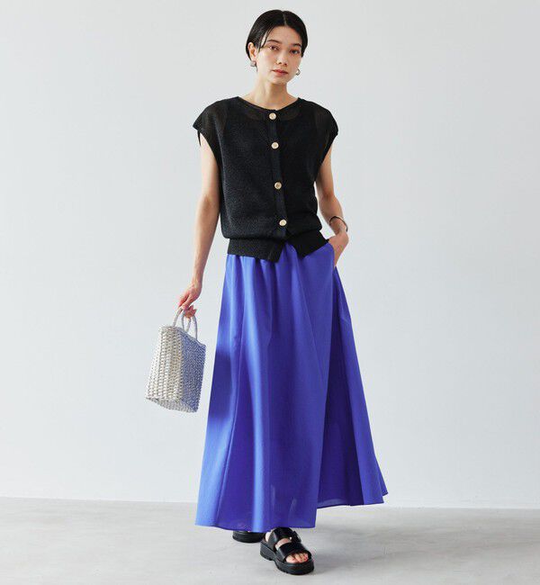 UNITED ARROWS green label relaxing「［size SHORT/TALLあり］ドライクロス フレアスカート マシンウォッシャブル  通気性」|フレア|