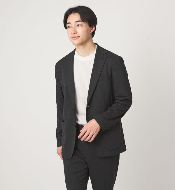 UNITED ARROWS green label relaxing「A+ COOL ミジンボーダー ビズ クルーネック カットソー Tシャツ -接触冷感・吸水速乾-」|Tシャツ・カットソー|