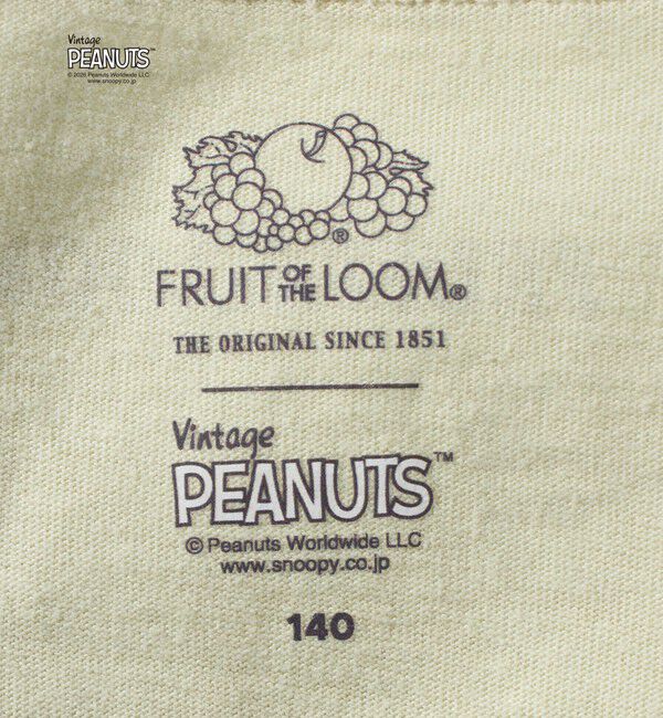 UNITED ARROWS green label relaxing「【別注】＜FRUIT OF THE LOOM &times; PEANUTS＞リンガーTシャツ / キッズ  140cm-150cm」|Tシャツ・カットソー|